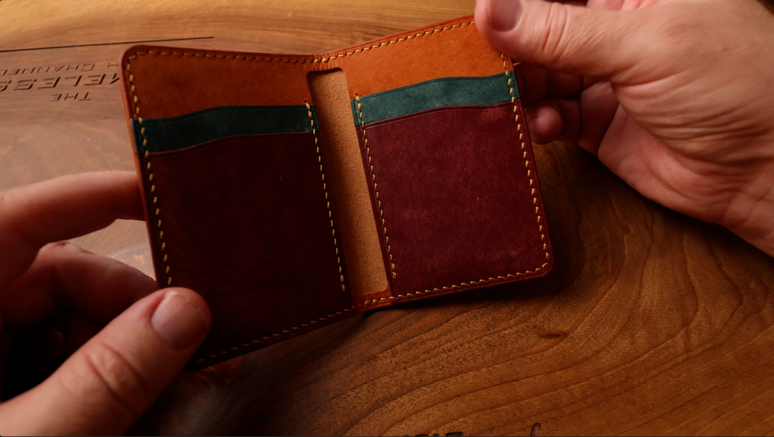 Leather Wallet - Whiskey Color